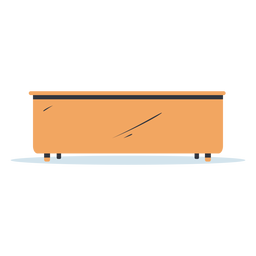 Ilustração da mesa de frente Desenho PNG