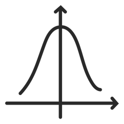Gaussian bell stroke PNG Design