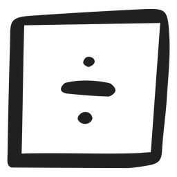Math divide doodle PNG Design