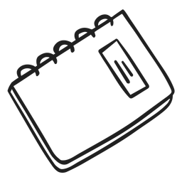 Doodle escolar de notebook Desenho PNG