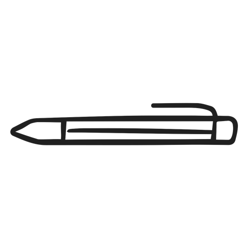 Doodle de pluma escolar Diseño PNG