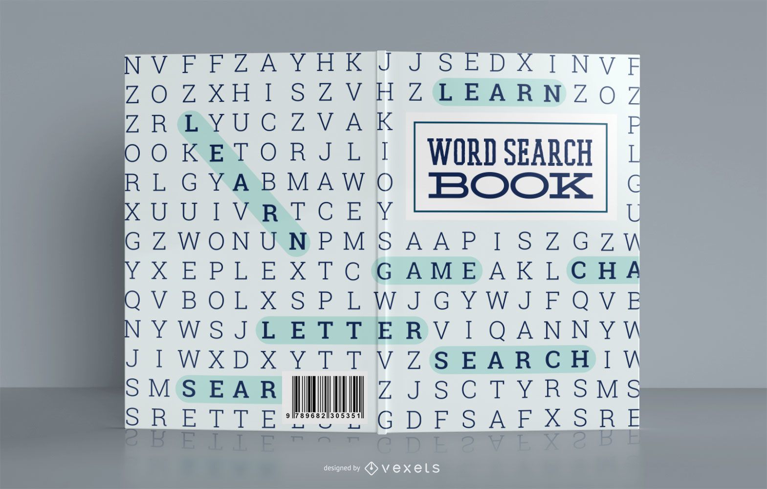 word-search-book-cover-design-vector-download