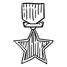 Prêmio primeira estrela pendurada Desenho PNG
