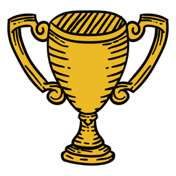 Awards first trophy hand drawn PNG Design
