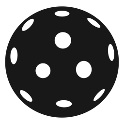 Bola pickleball negro Diseño PNG Transparent PNG