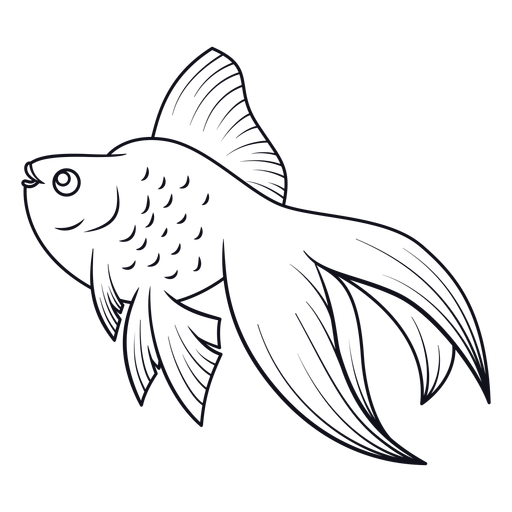 Fischschwimmschlag PNG-Design