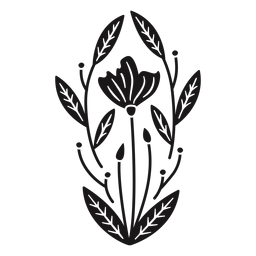 Composição oval de flores de primavera Desenho PNG