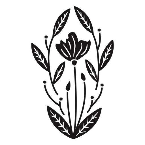 Blumen ovale Frühlingszusammensetzung PNG-Design