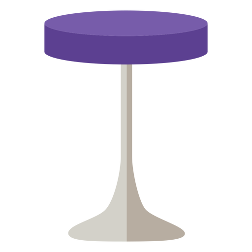 Mueble taburete pop art violeta revolve flat Diseño PNG