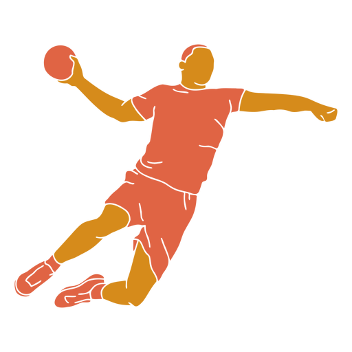 Balonmano Hombre Frente Plano Descargar PNG SVG Transparente