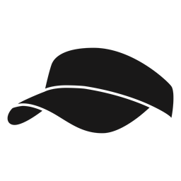 Sombrero pickleball negro Transparent PNG