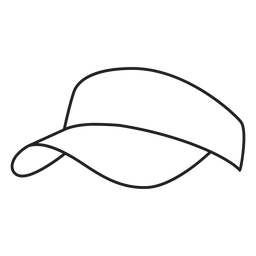Hat pickleball element stroke PNG Design Transparent PNG