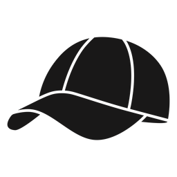 Chapéu redondo de pickleball preto Desenho PNG