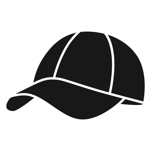 Hat round pickleball black PNG Design