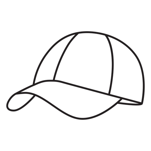 Hat round pickleball element stroke PNG Design