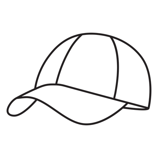 Sombrero redondo trazo de elemento pickleball Diseño PNG