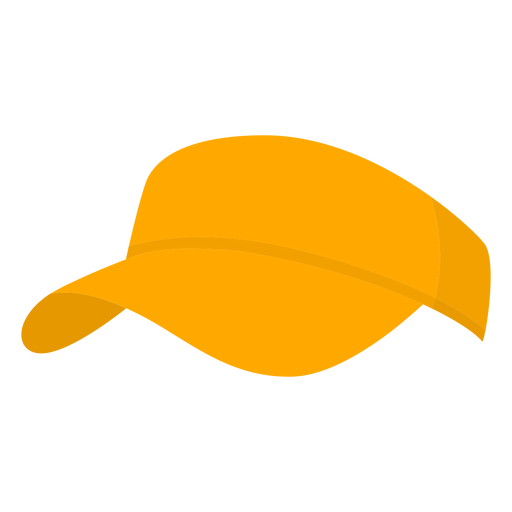 Chapéu amarelo de pickleball liso Desenho PNG