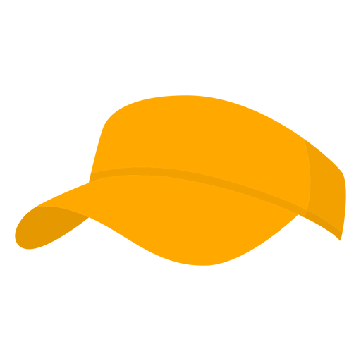 Sombrero plano pickleball amarillo Diseño PNG