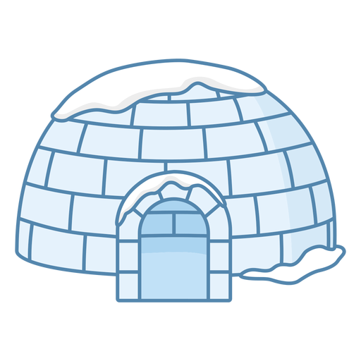 Igloos front flat - Transparent PNG & SVG vector file