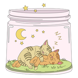 Mason jar art gatinho Desenho PNG