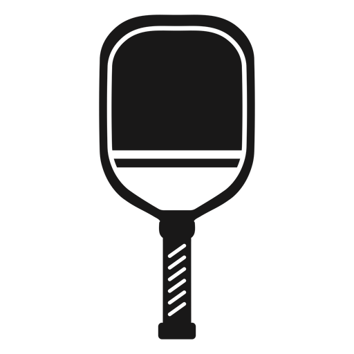 Paddle pickleball black PNG Design