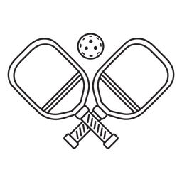 Golpe de pickleball de paletas Diseño PNG