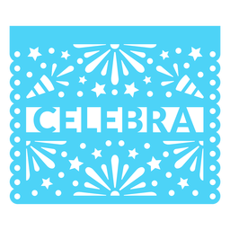 Papel picado celebrate PNG Design