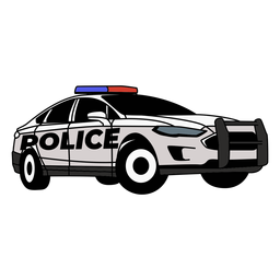 Design PNG E SVG De Caminhão De Carro De Polícia Para Camisetas