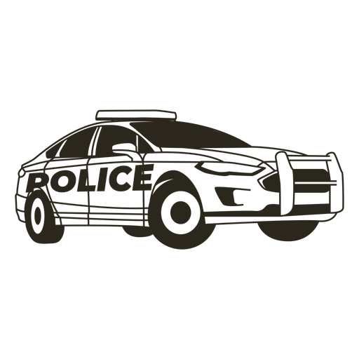 Design PNG E SVG De Caminhão De Carro De Polícia Para Camisetas