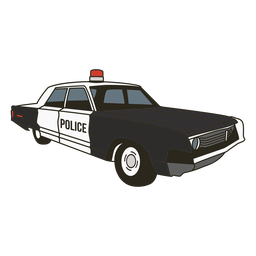 Police car siren right PNG Design