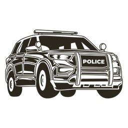 Polizeiauto Truckt PNG-Design