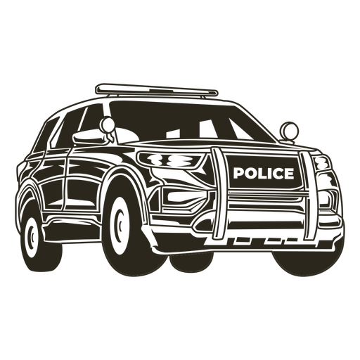 Police car truckt PNG Design