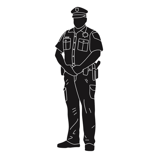 Polizei Polizist Aufmerksamkeit PNG-Design