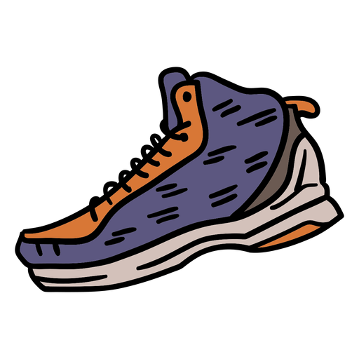 Schuhe Basketball Hand gezeichnet PNG-Design