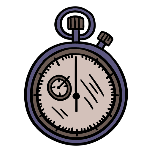 Stopwatch basketball hand drawn Transparent PNG & SVG vector file