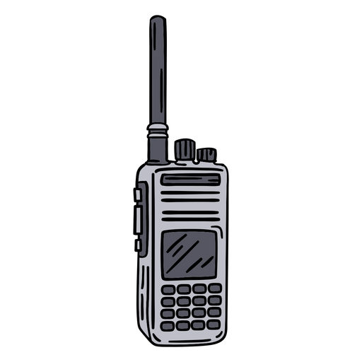 Walkie talkie desenhado à mão Desenho PNG