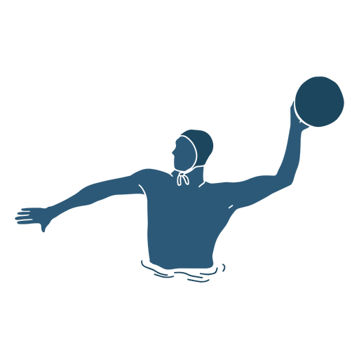 Waterpolo man throwing ball