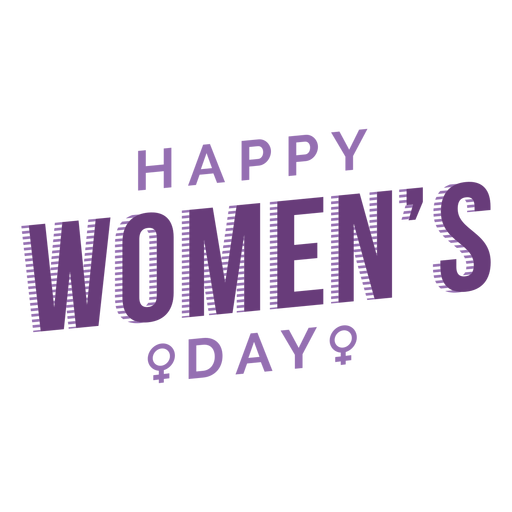 Download Womens day lettering happy flat - Transparent PNG & SVG ...