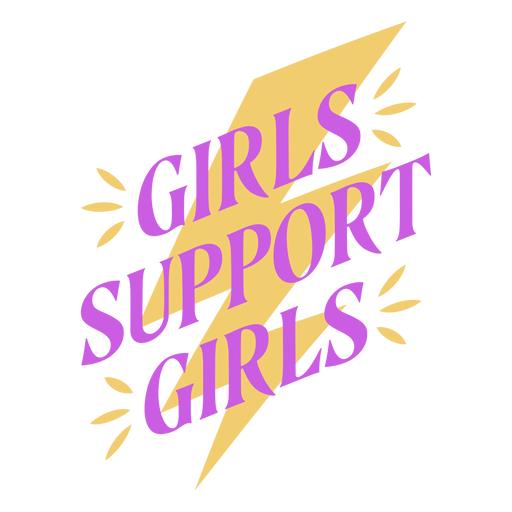 Womens Day Schriftzug Unterstützung flach PNG-Design