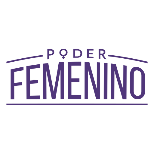Womens day spanish feminine power lettering