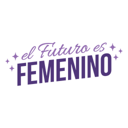 Die spanische Zukunft des Frauentags ist eine weibliche Schrift PNG-Design