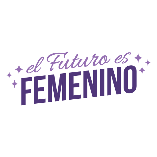 Die spanische Zukunft des Frauentags ist eine weibliche Schrift PNG-Design