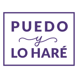 Womens day spanish i can lettering PNG Design