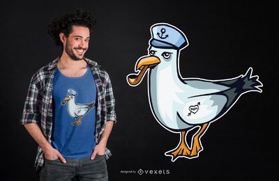 Sailor Seagull T-shirt Design Sailor Seagull T-shirt Design