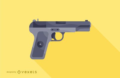 firearm pistol illustration firearm pistol illustration