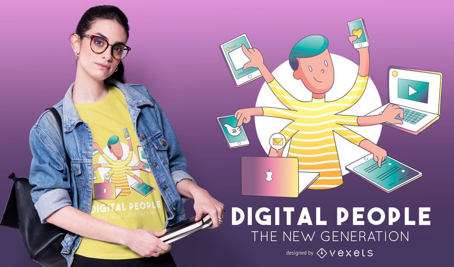 Digital People T-shirt Design Digital People T-shirt Design
