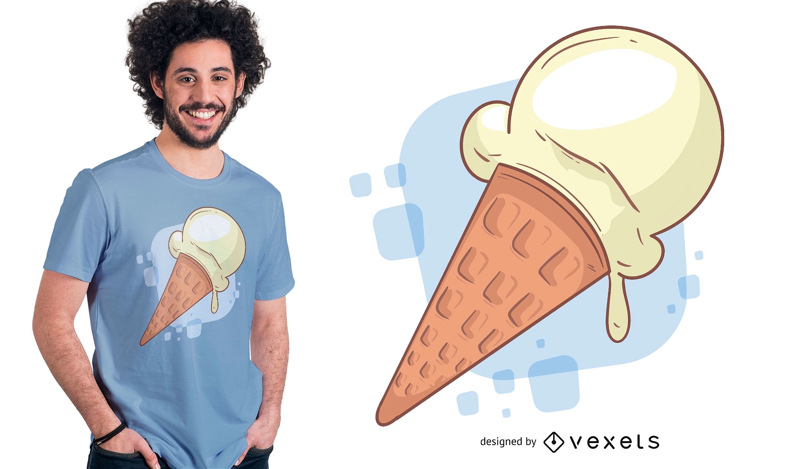 Vainilla Ice Cream T-shirt Design
