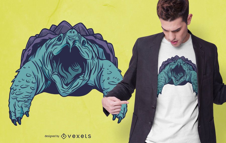 Alligator Snapping Turtle T-shirt Design Alligator Snapping Turtle T-shirt Design