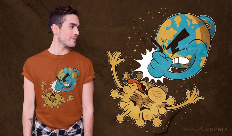 Coronavirus Smash T-shirt Design Coronavirus Smash T-shirt Design
