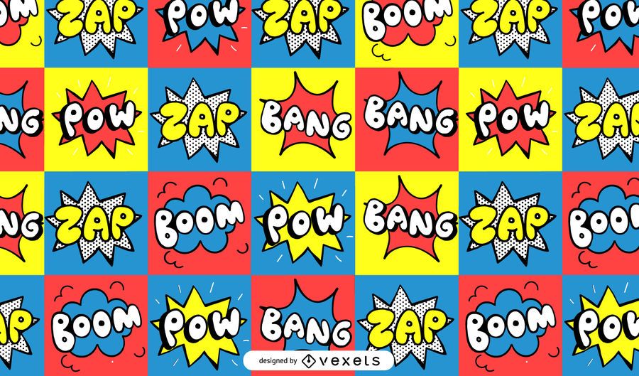 Comic Book Pattern Design Comic Book Pattern Design